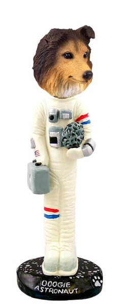 Sable Sheltie Astronaut Doogie Collectible Dog Figurine