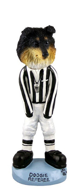 Tricolor Sheltie Referee Doogie Collectible Dog Figurine