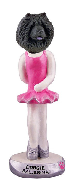Black Chow Ballerina Doogie Collectible Dog Figurine