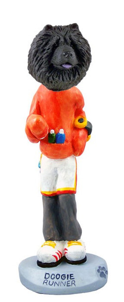 Black Chow Runner Doogie Collectible Dog Figurine