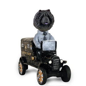 Black Chow Paddy Wagon Doogie Collectible Dog Figurine
