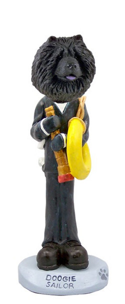 Black Chow Sailor Doogie Collectible Dog Figurine