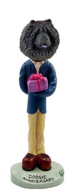 Black Chow Anniversary Doogie Collectible Dog Figurine