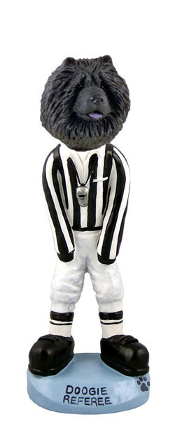 Black Chow Referee Doogie Collectible Dog Figurine