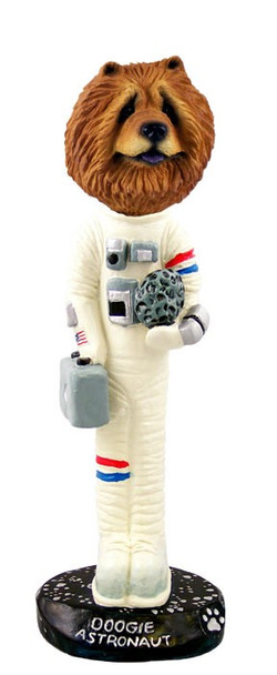 Red Chow Astronaut Doogie Collectible Dog Figurine
