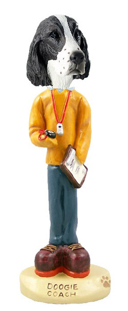 Liver Springer Spaniel Coach Doogie Collectible Dog Figurine