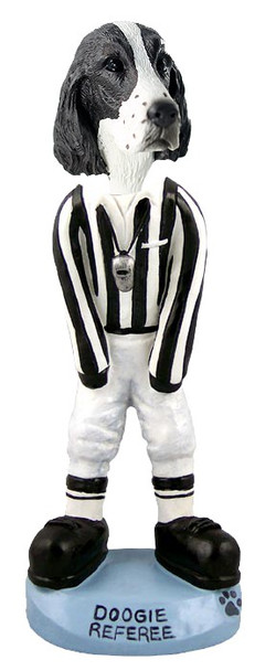 Liver Springer Spaniel Referee Doogie Collectible Dog Figurine