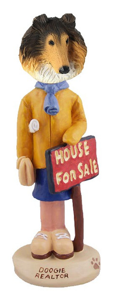 Sable Collie Female Realtor Doogie Collectible Dog Figurine