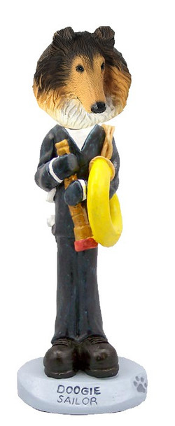 Sable Collie Sailor Doogie Collectible Dog Figurine