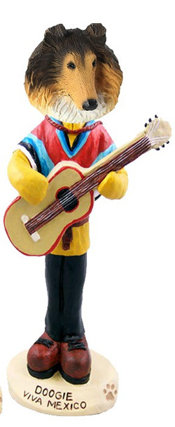 Sable Collie Viva Mexico Doogie Collectible Dog Figurine
