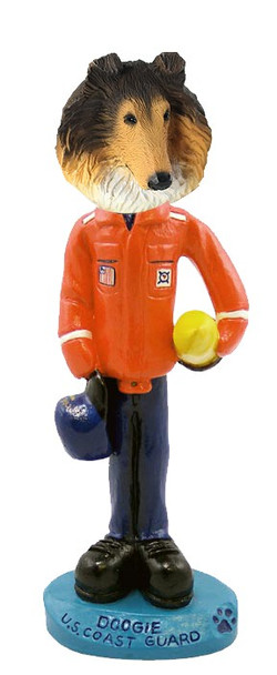 Sable Collie U S Coast Guard Doogie Collectible Dog Figurine