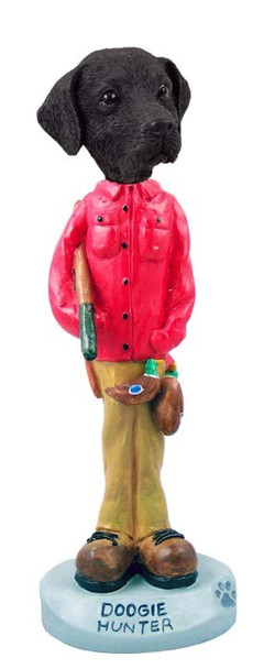 Black Labrador Retriever Hunter Doogie Collectible Dog Figurine
