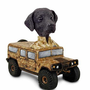 Black Labrador Retriever Hummer Doogie Collectible Dog Figurine