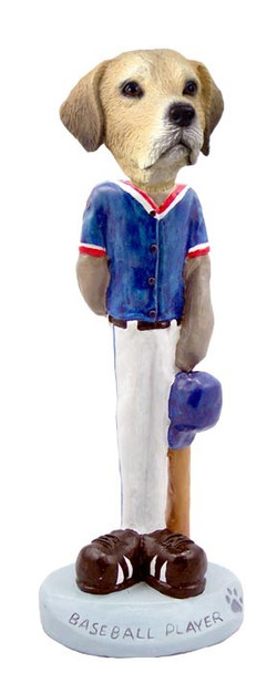 Yellow Labrador Retriever Baseball Player Doogie Collectible Dog Figurine