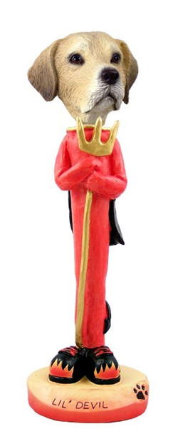 Yellow Labrador Retriever Lil Devil Doogie Collectible Dog Figurine