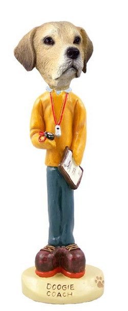 Yellow Labrador Retriever Coach Doogie Collectible Dog Figurine