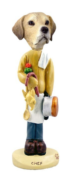 Yellow Labrador Retriever Chef Doogie Collectible Dog Figurine
