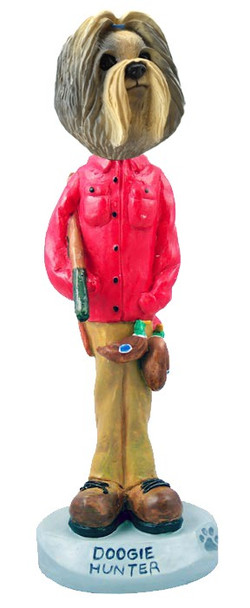 Mixed Color Shih Tzu Hunter Doogie Collectible Dog Figurine