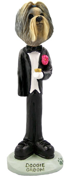 Mixed Color Shih Tzu Groom Doogie Collectible Dog Figurine