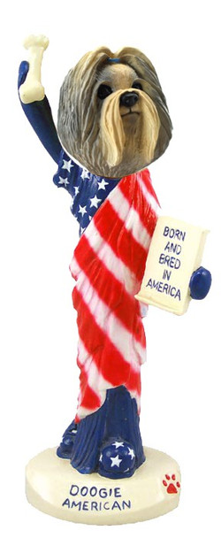 Mixed Color Shih Tzu American Doogie Collectible Dog Figurine