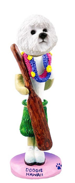 Bichon Frise Hawaii Doogie Collectible Dog Figurine