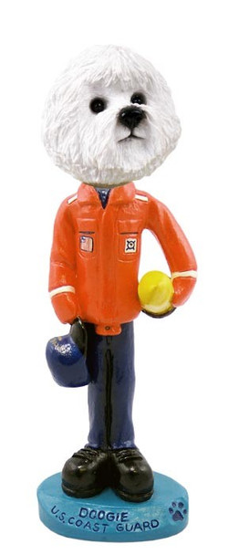 Bichon Frise U S Coast Guard Doogie Collectible Dog Figurine