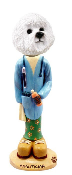Bichon Frise Beautician Doogie Collectible Dog Figurine