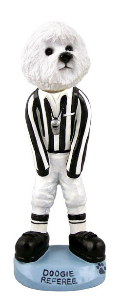 Bichon Frise Referee Doogie Collectible Dog Figurine