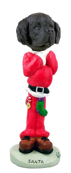 Newfoundland Santa Doogie Collectible Dog Figurine