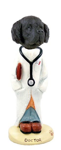 Newfoundland Doctor Doogie Collectible Dog Figurine