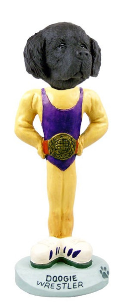 Newfoundland Wrestler Doogie Collectible Dog Figurine