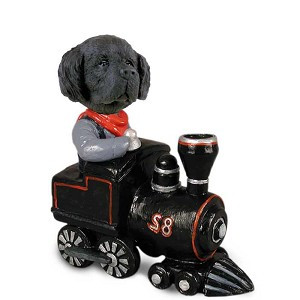 Newfoundland Train Doogie Collectible Dog Figurine
