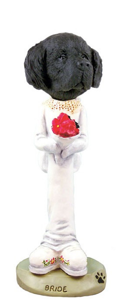 Newfoundland Bride Doogie Collectible Dog Figurine