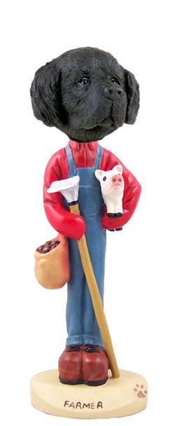 Newfoundland Farmer Doogie Collectible Dog Figurine