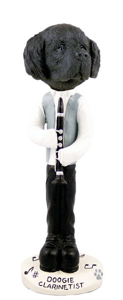 Newfoundland Clarinetist Doogie Collectible Dog Figurine