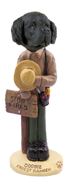 Newfoundland Forest Ranger Doogie Collectible Dog Figurine