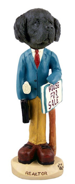 Newfoundland Male Realtor Doogie Collectible Dog Figurine
