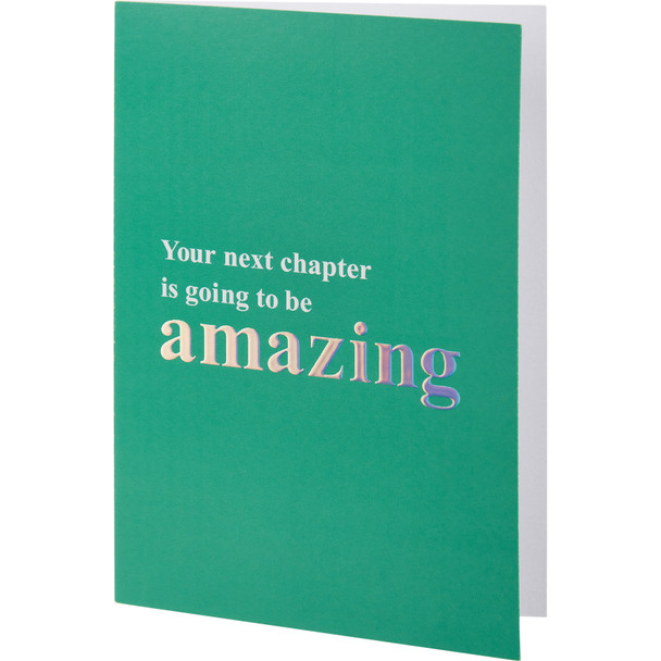 Set of 6 Inspirational Greeting Cards - Your Next Chapter Is Going To Be Amazing from Primitives by Kathy