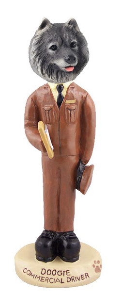Keeshond Commercial Driver Doogie Collectible Dog Figurine
