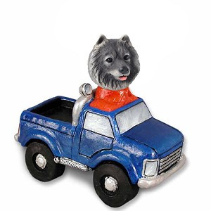 Keeshond Pickup Doogie Collectible Dog Figurine