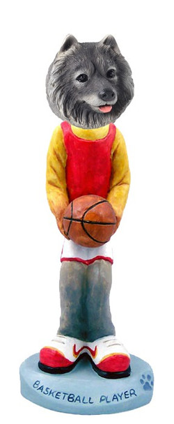 Keeshond Basketball Doogie Collectible Dog Figurine