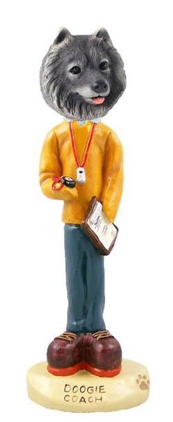 Keeshond Coach Doogie Collectible Dog Figurine