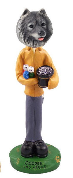 Keeshond Las Vegas Doogie Collectible Dog Figurine