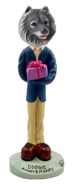 Keeshond Anniversary Doogie Collectible Dog Figurine