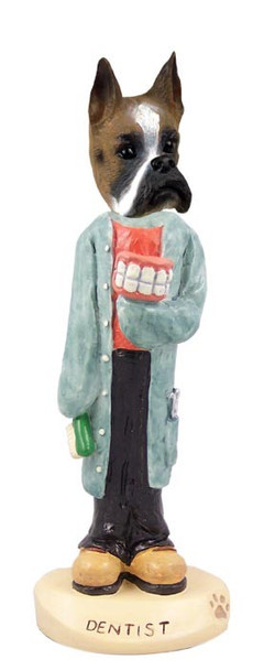 Boxer Dentist Doogie Collectible Dog Figurine