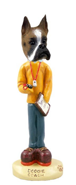 Boxer Coach Doogie Collectible Dog Figurine
