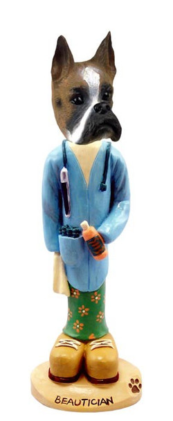 Boxer Beautician Doogie Collectible Dog Figurine