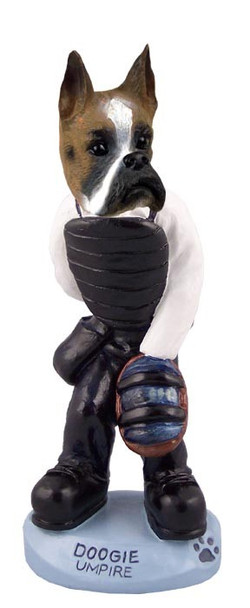 Boxer Umpire Doogie Collectible Dog Figurine