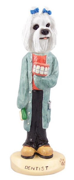 Maltese Dentist Doogie Collectible Dog Figurine