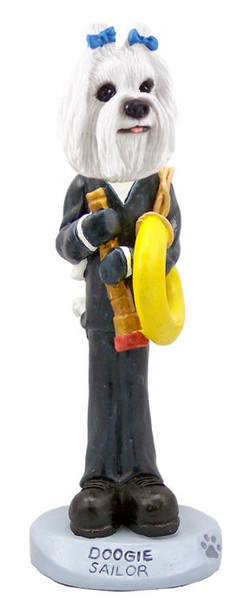 Maltese Sailor Doogie Collectible Dog Figurine